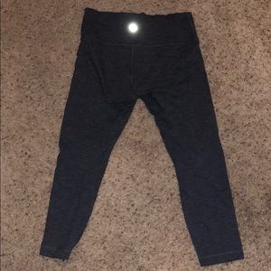 Lululemon crop leggings dark grey size 12